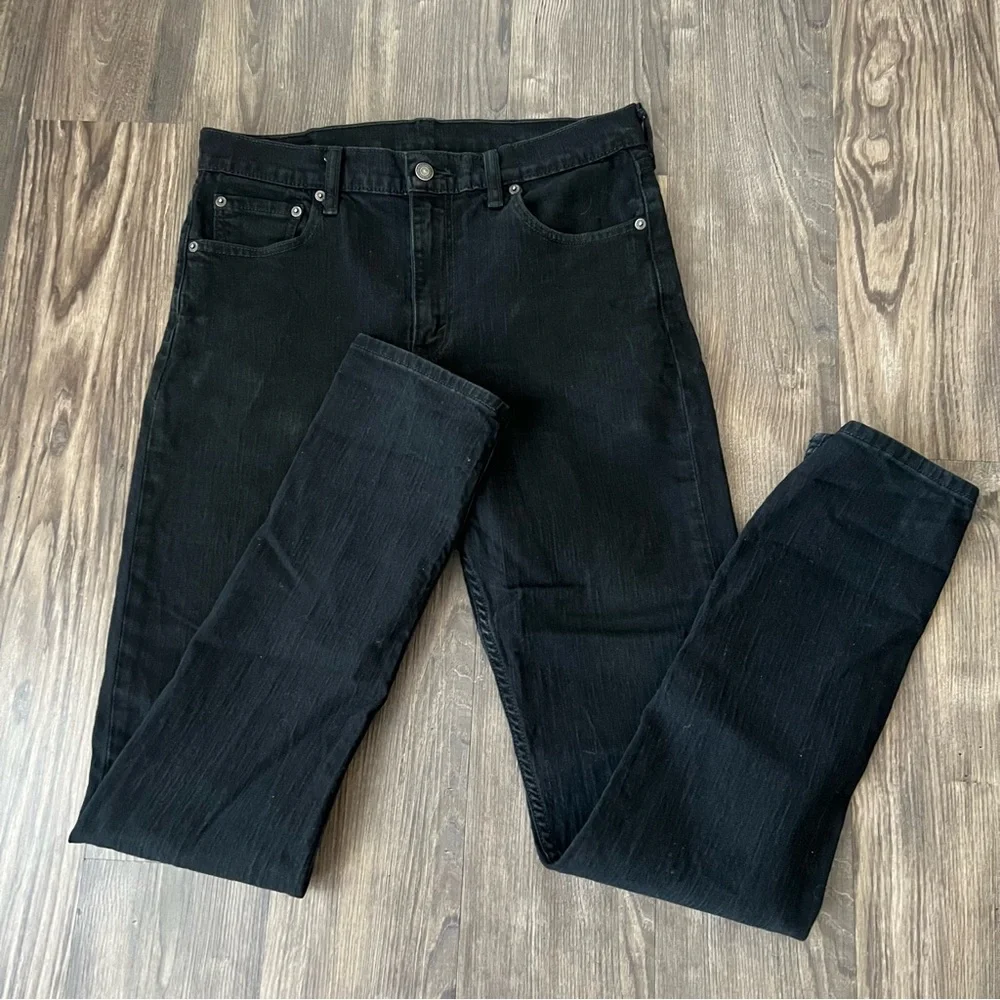 Levi's Black Slim Fit Red Tab Jeans - Picture 3 of 11